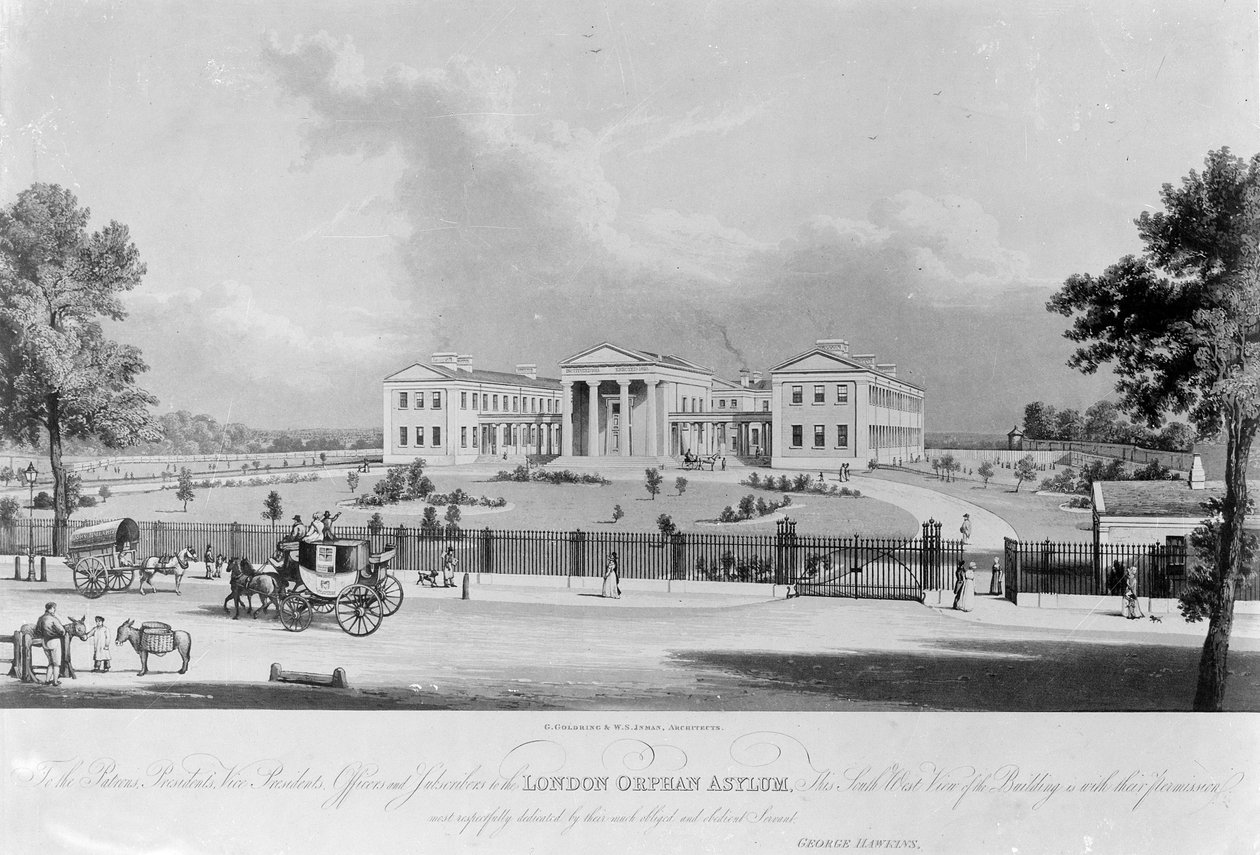 London Orphan Asylum, ca. 1830 av George Hawkins