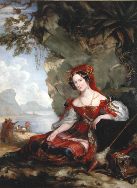 Lady Montague som sigøyner (olje på lerret) av George Hayter