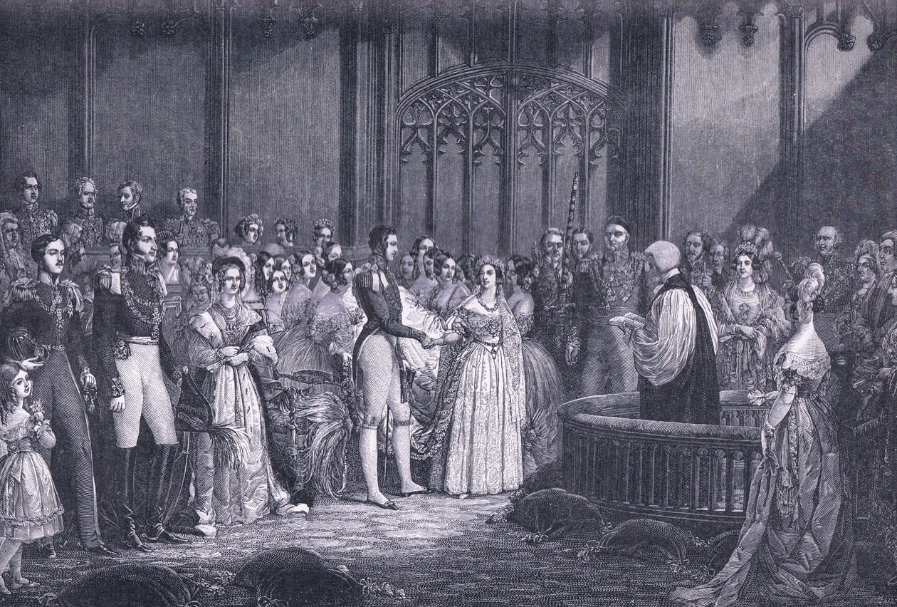 Ekteskap med dronning Victoria AD 1840 av George Hayter