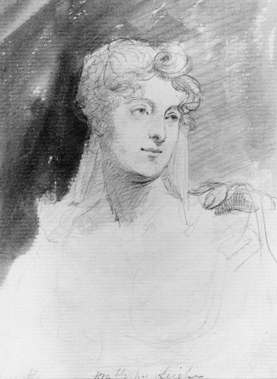Portrett av The Hon. Augusta Leigh av George Hayter