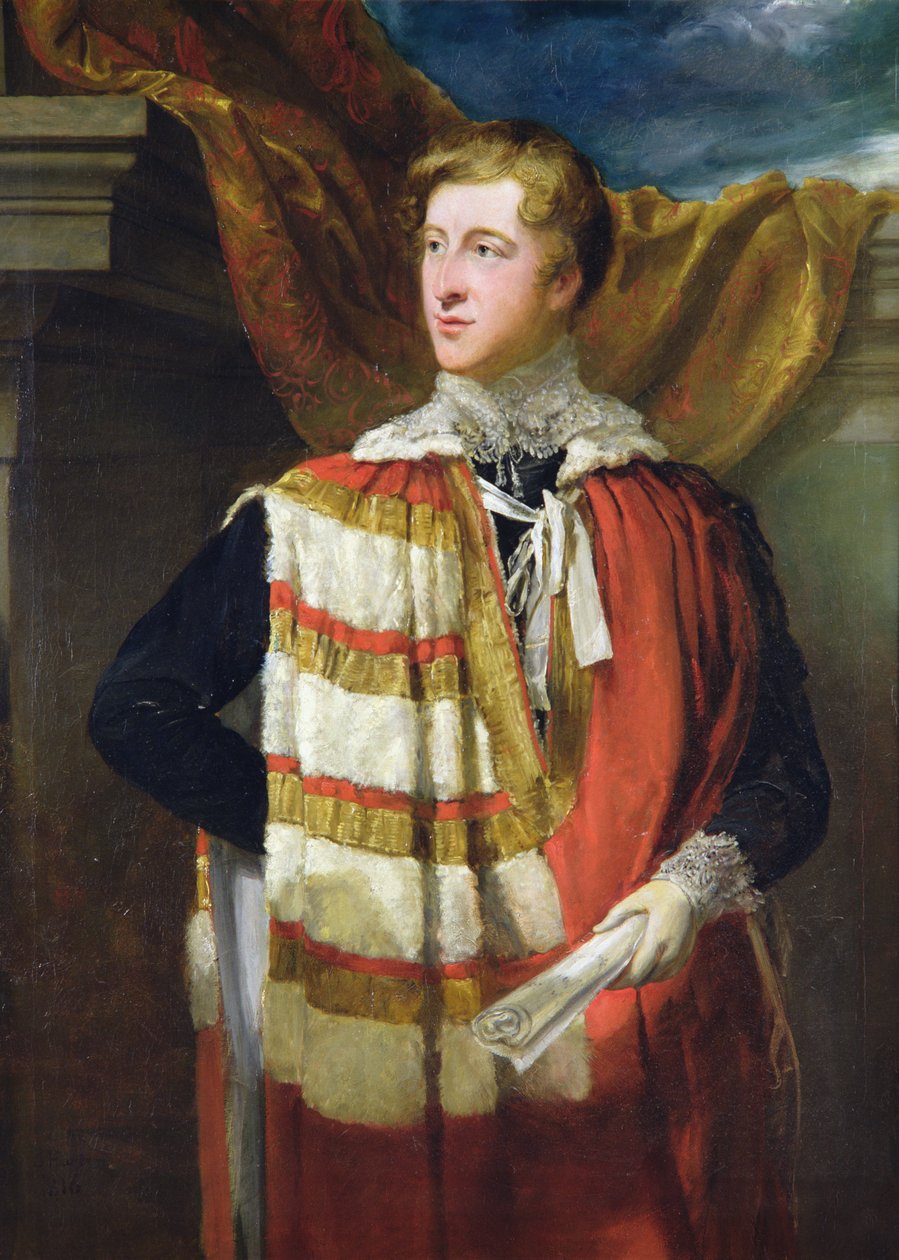 Portrett av William Spencer Cavendish, 6. hertug av Devonshire, ca. 1822-86 (olje på lerret) av George Hayter