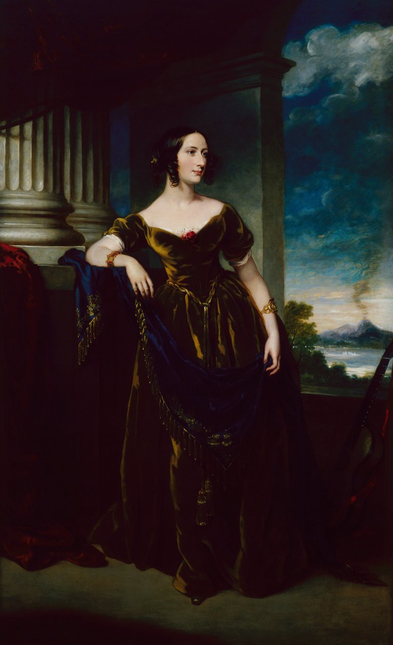 Portrait of a Young Woman, ca. 1845 (olje på lerret) av George Hayter