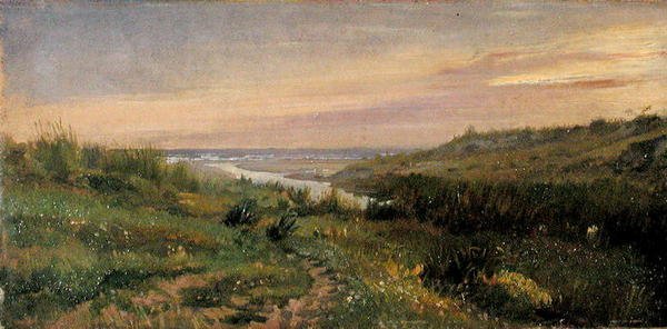 Anzio (olje på papir lagt på kort) av George Heming Mason