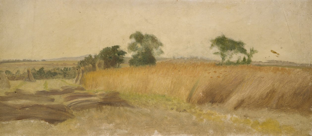Studie av en kornåker av George Hemming Mason