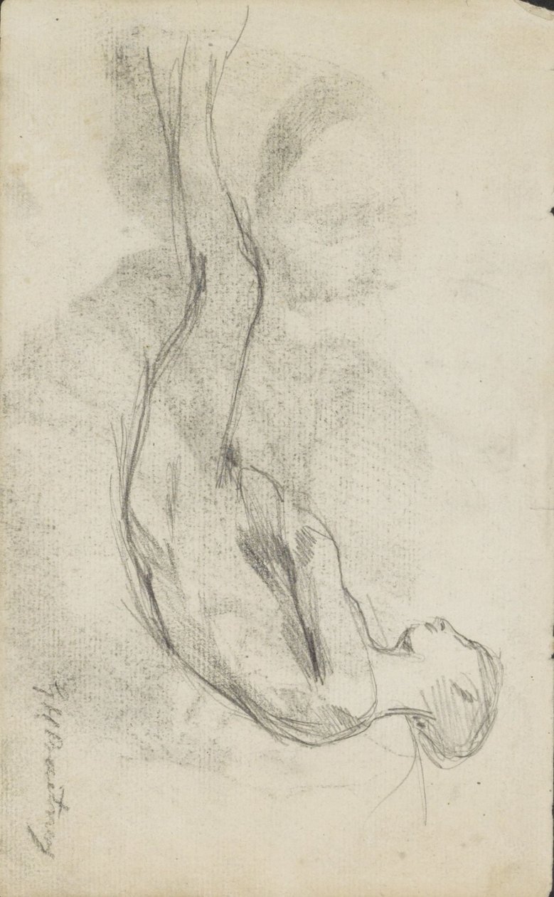 Ligger naken av George Hendrik Breitner (signed by artist)