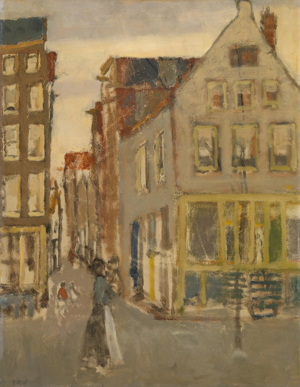 Lauriergracht ved Tweede Laurierdwarsstraat av George Hendrik Breitner