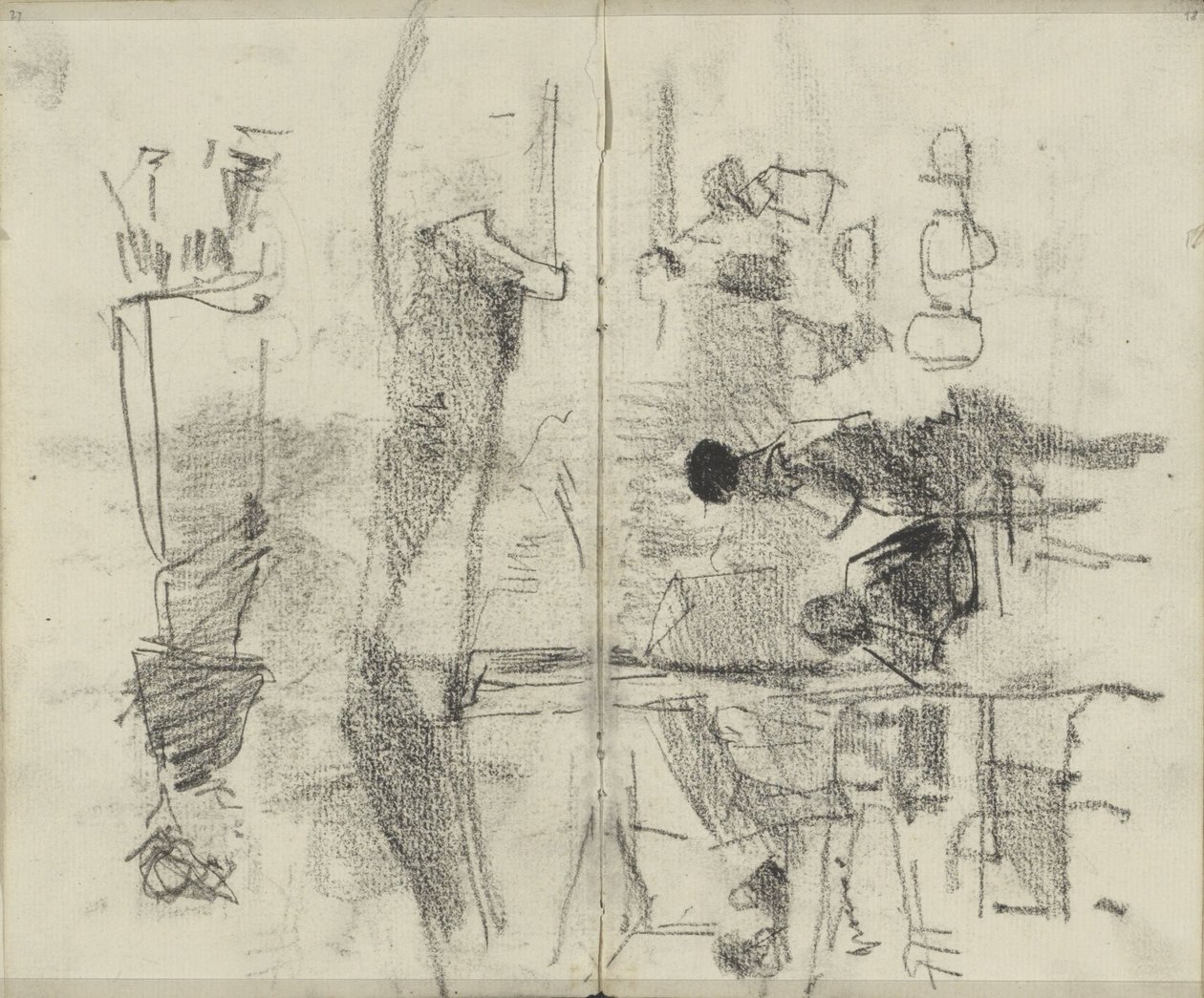 Tall, muligens i et marked eller etablissement av George Hendrik Breitner