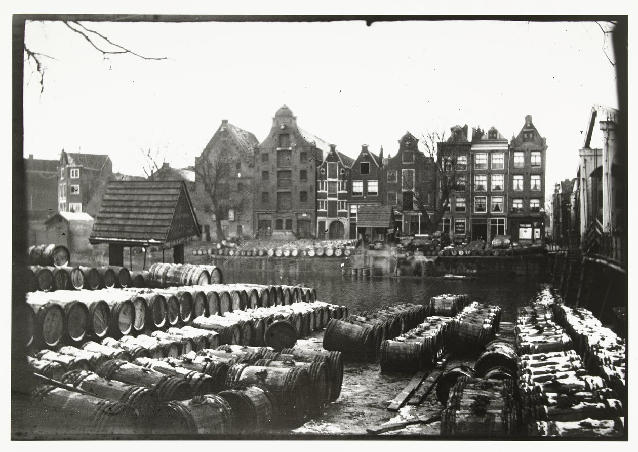 Utsikt over Teertuinen på Prinseneiland i Amsterdam av George Hendrik Breitner