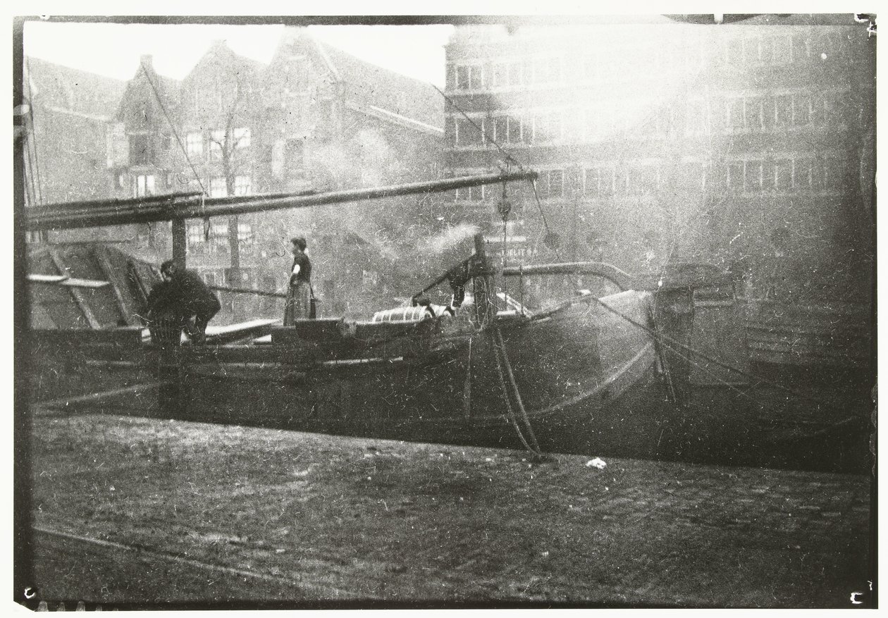 Offentlige varehus på Brouwersgracht i Amsterdam av George Hendrik Breitner