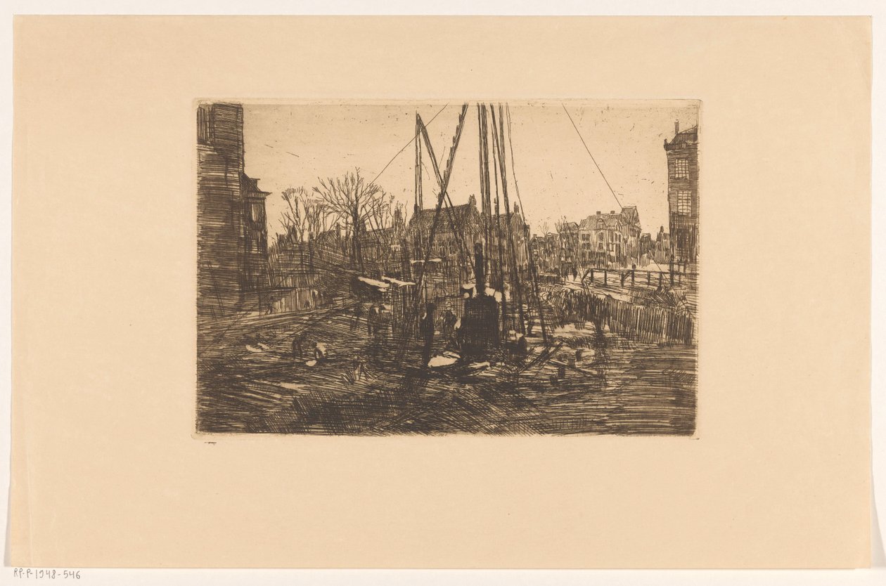 Pelearbeid i Raadhuisstraat i Amsterdam av George Hendrik Breitner