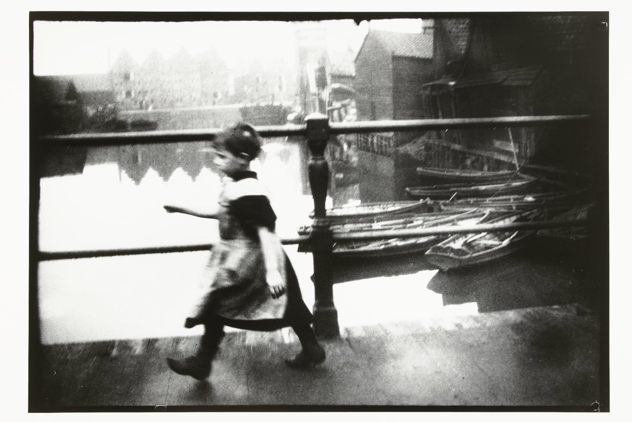 Jente på broen på Prinseneiland i Amsterdam av George Hendrik Breitner