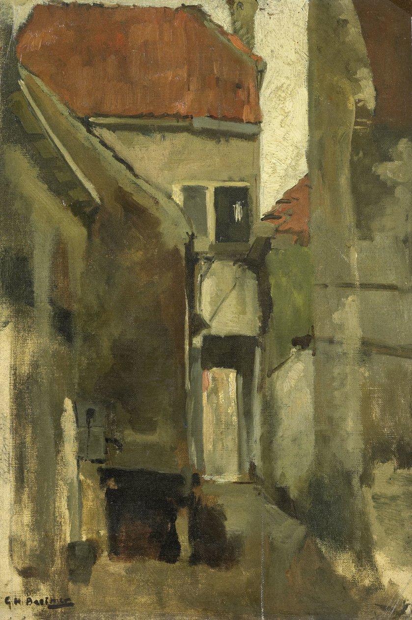 Neighborhood Street i Rijswijk nær Haag av George Hendrik Breitner