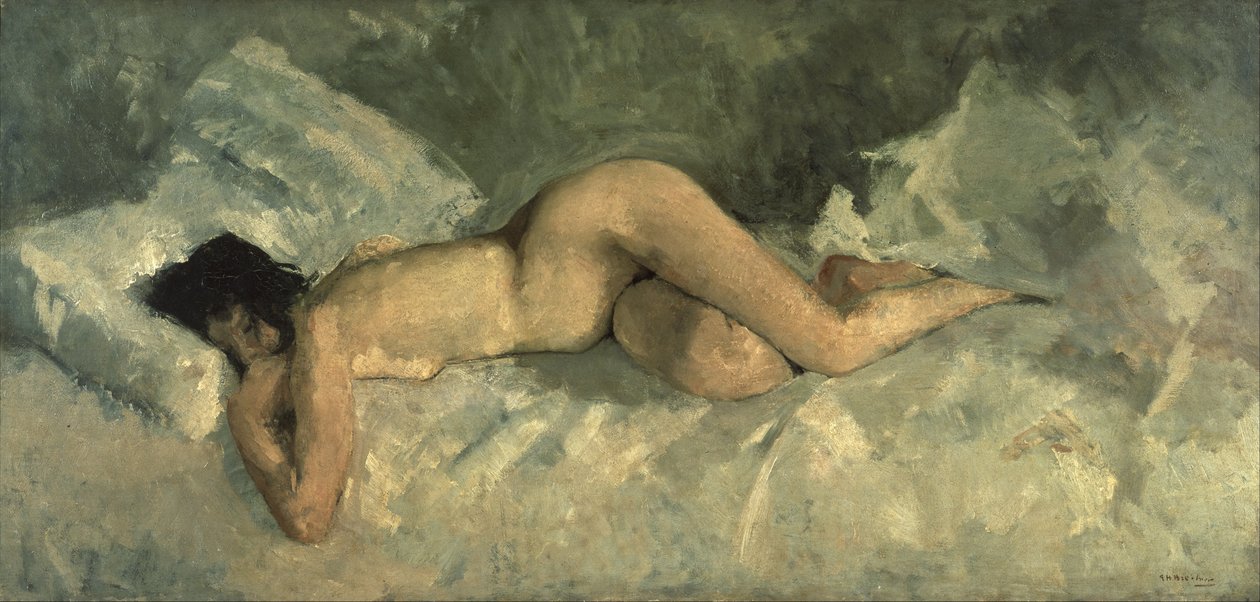Liggende nakenmodell av George Hendrik Breitner