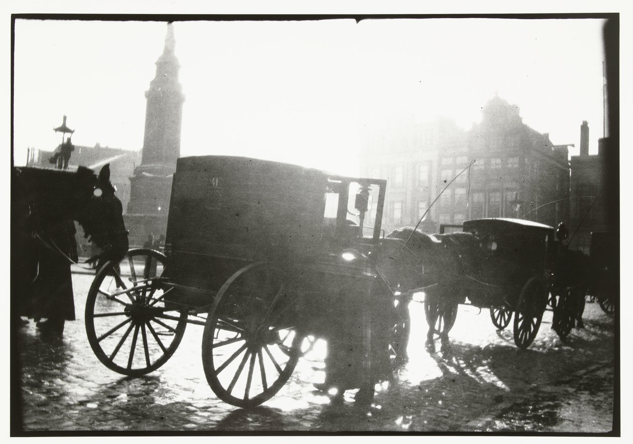 Vogner på Dam-plassen i Amsterdam av George Hendrik Breitner