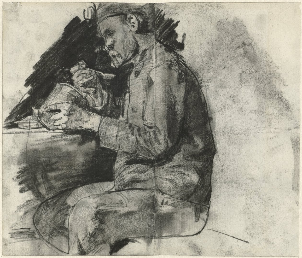 Soldat som sitter og spiser av George Hendrik Breitner