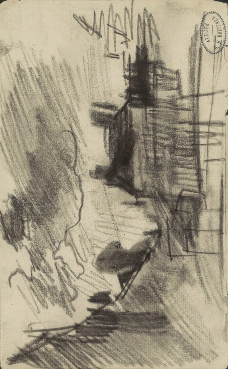 Bybilde, muligens i Amsterdam av George Hendrik Breitner