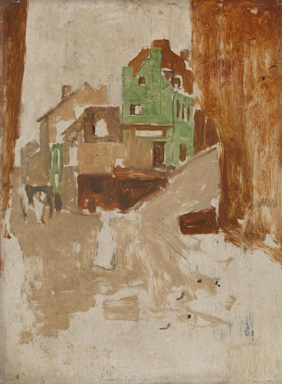 Gate i Montmartre, Paris av George Hendrik Breitner