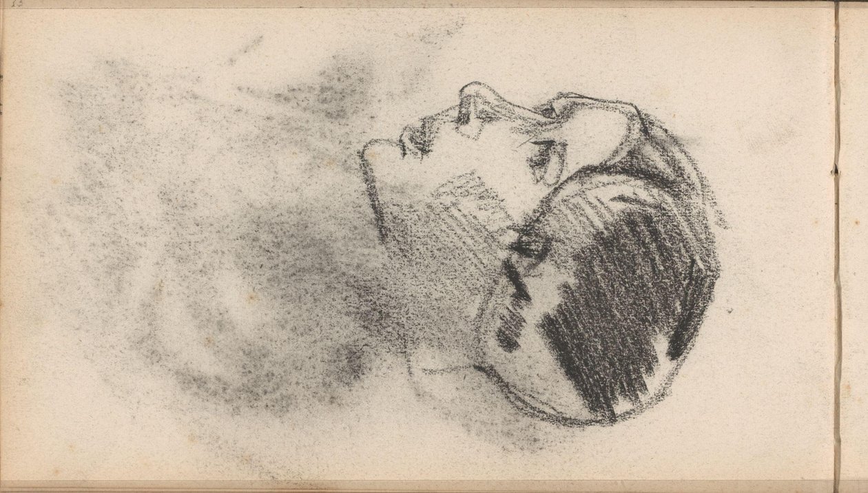 Kvinnehode med en lue med ørejern av George Hendrik Breitner