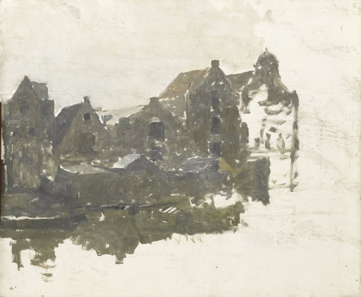 Varehus på Teertuinen på Prinseneiland, Amsterdam av George Hendrik Breitner