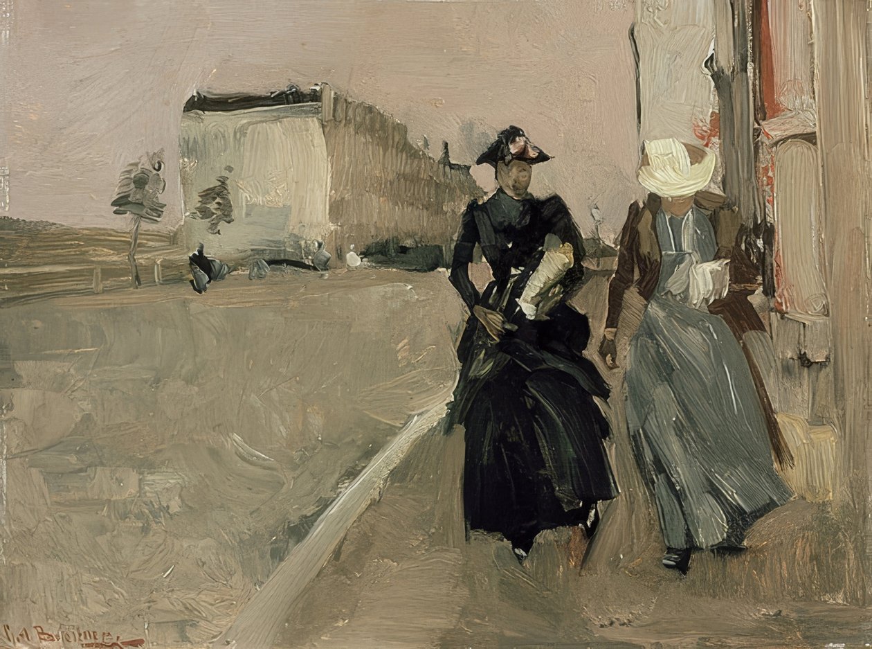 Vindkast. Rundt 1900 av George Hendrik Breitner