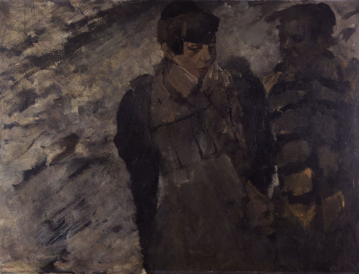 Vinter (Jenter i snøen) av George Hendrik Breitner