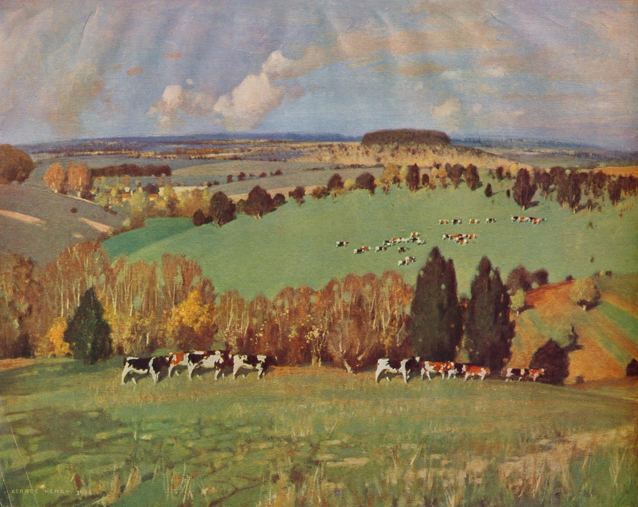 I grønne beitemarker, 1935. av George Henry