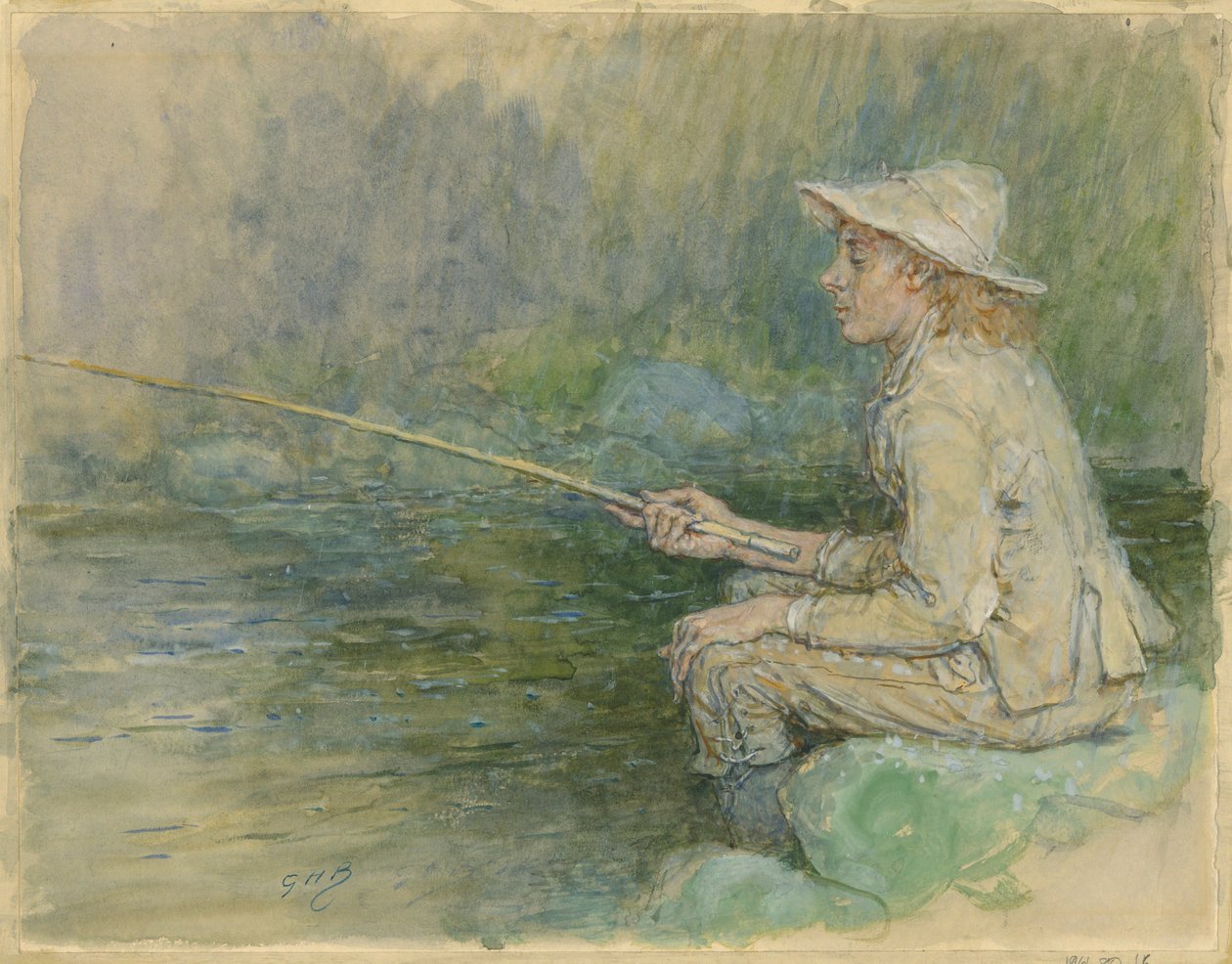 Guttefiske av George Henry Boughton