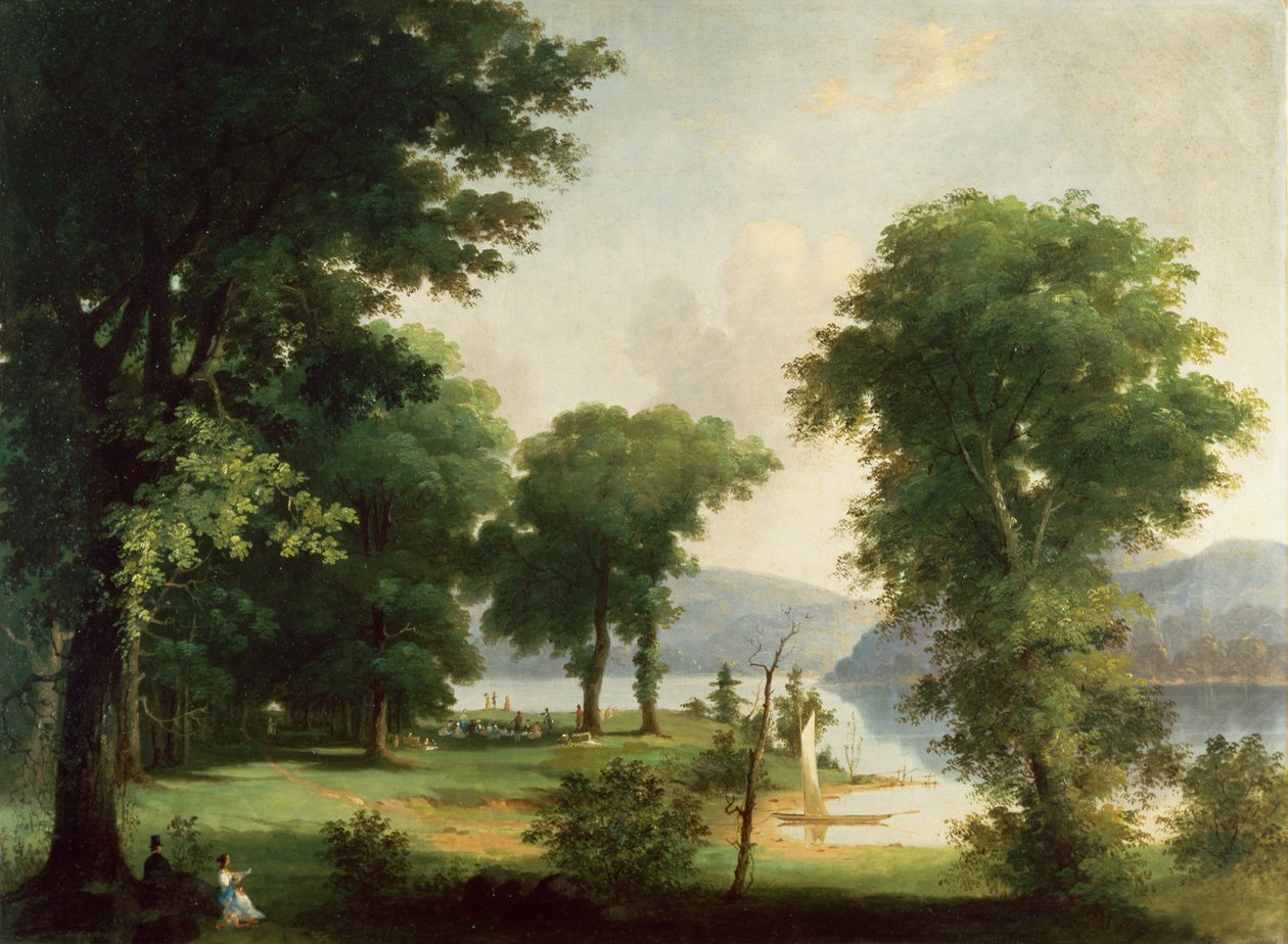 A Day on the Hudson (olje på lerret) av George Henry Durrie