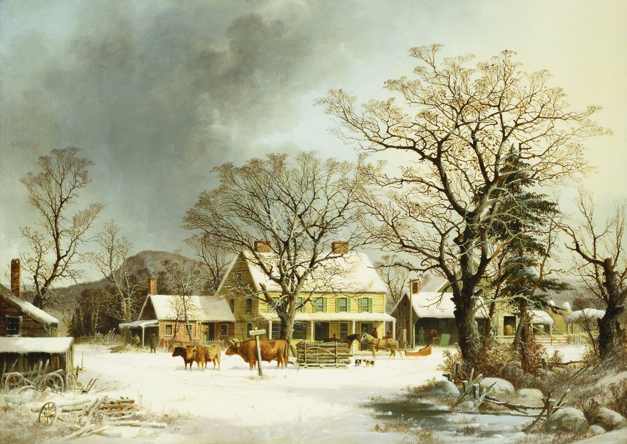 Seven Miles to Salem, 1863 av George Henry Durrie