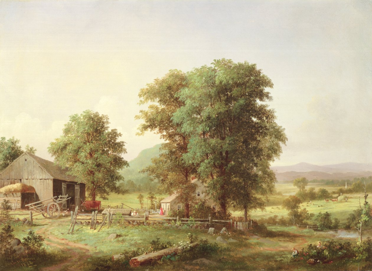 Sommerlandskap, 1862 av George Henry Durrie