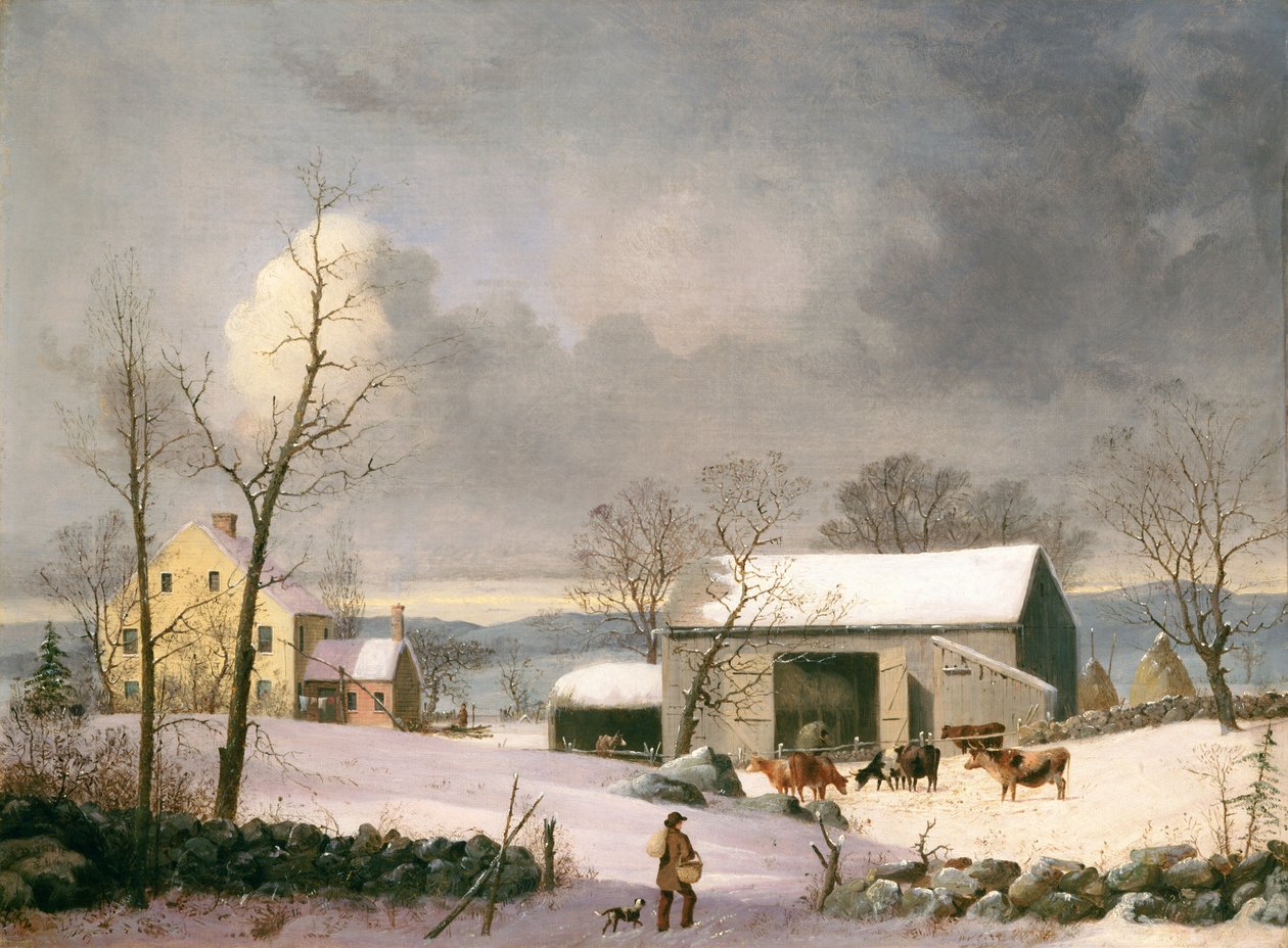 Vinter på landet av George Henry Durrie