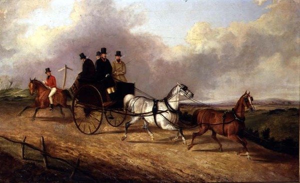 Herrer i en hestevogn av George Henry Laporte