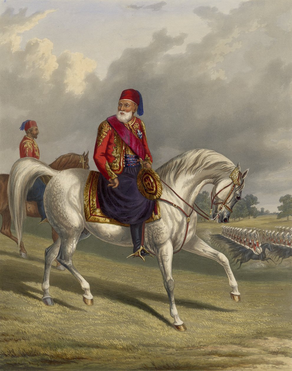 Ibrahim Pasha av Egypt 1789-1848, 1846 av George Henry Laporte