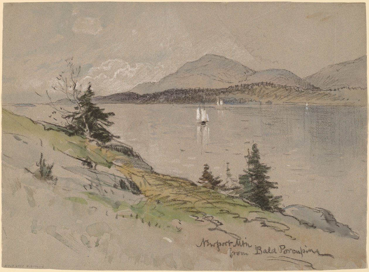 Newport Mountain fra Bald Porcupine av George Henry Smillie