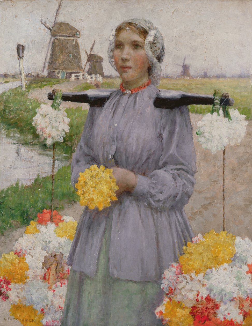 En nederlandsk blomsterjente av George Hitchcock