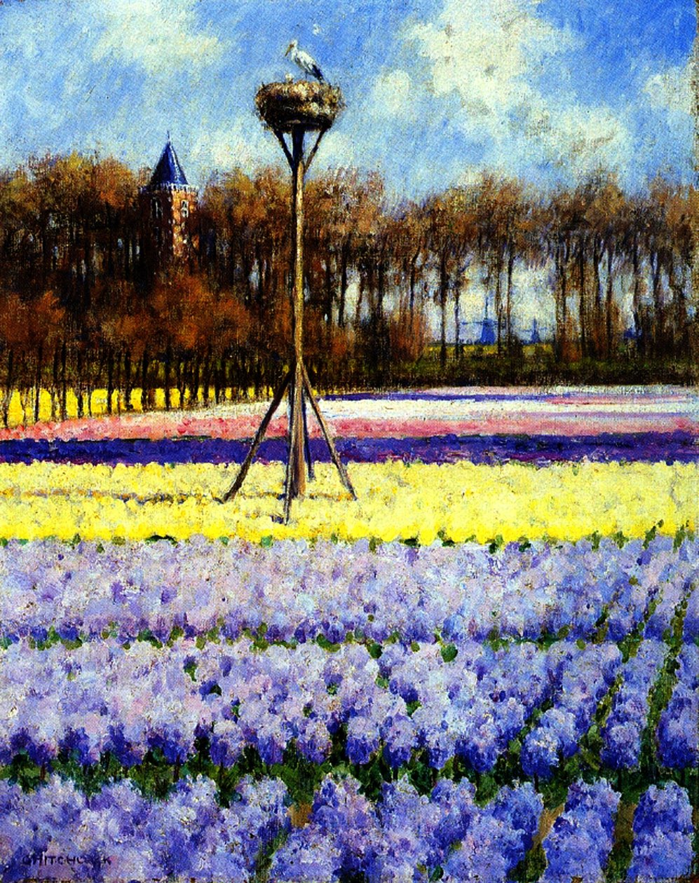Storkeneiret, Holland (olje på lerret) av George Hitchcock