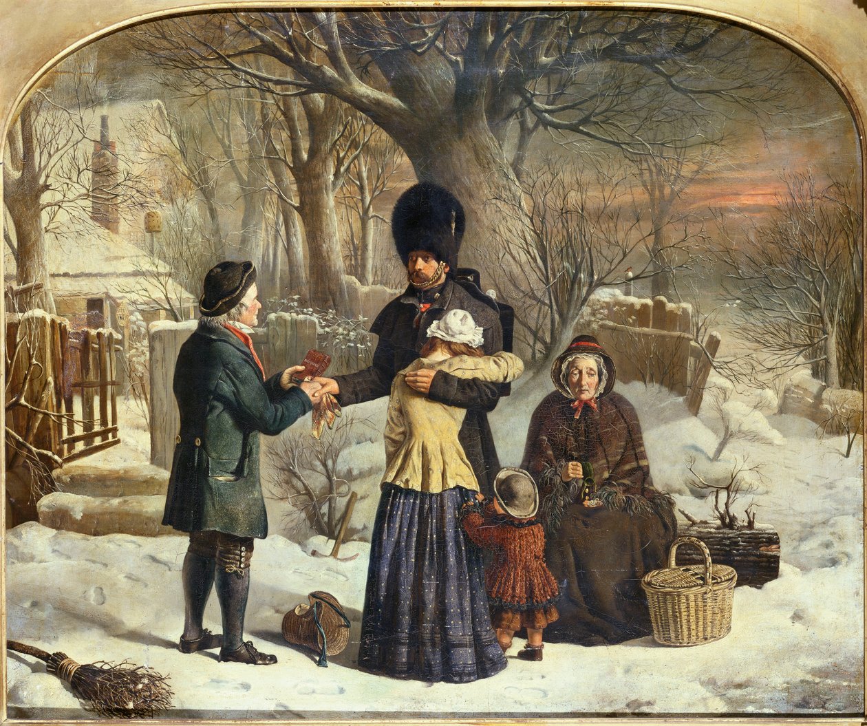 Soldatens farvel, foreldrenes gave [avreise til Krim] av George Housman Thomas