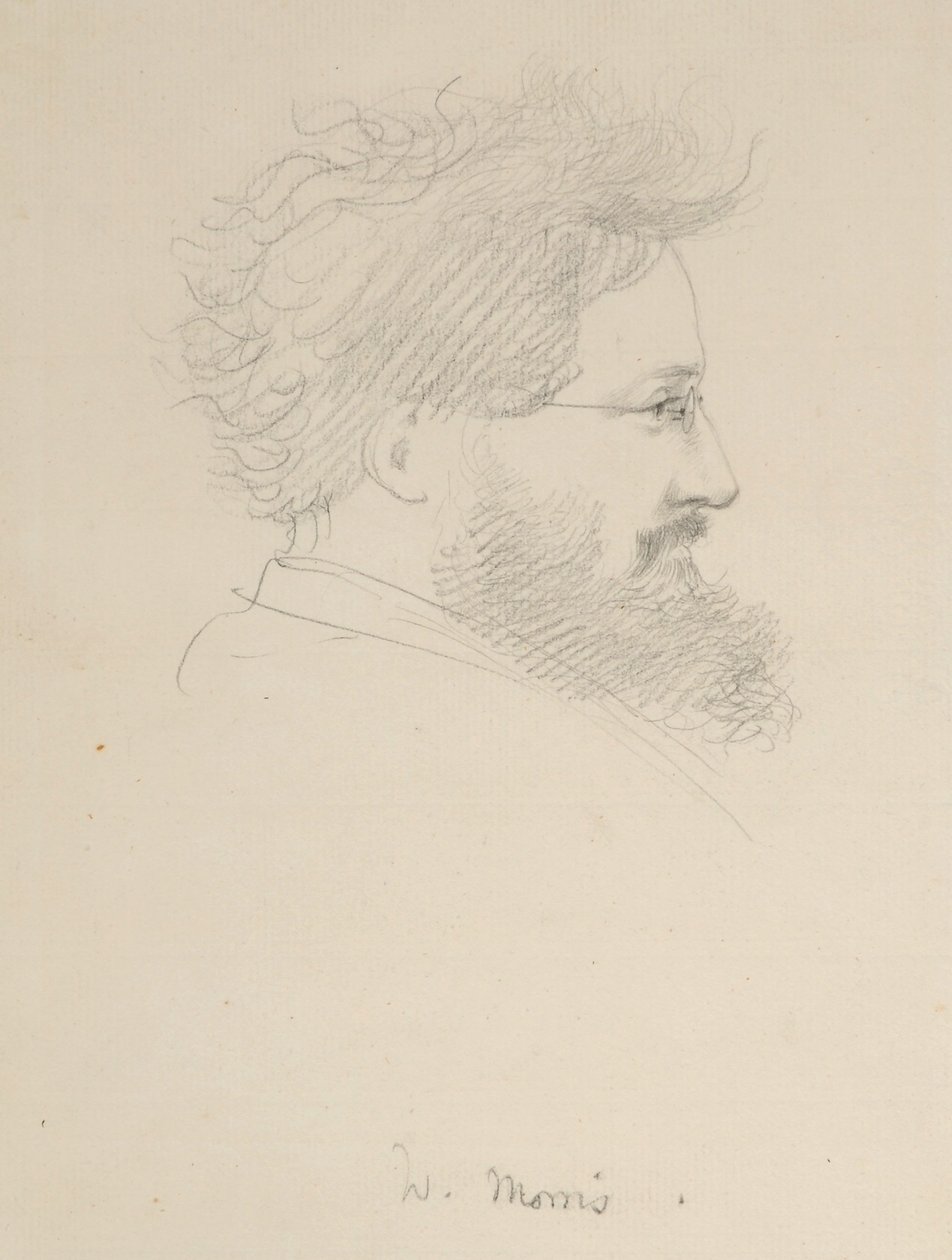 Portrett av William Morris, ca. 1875 av George Howard