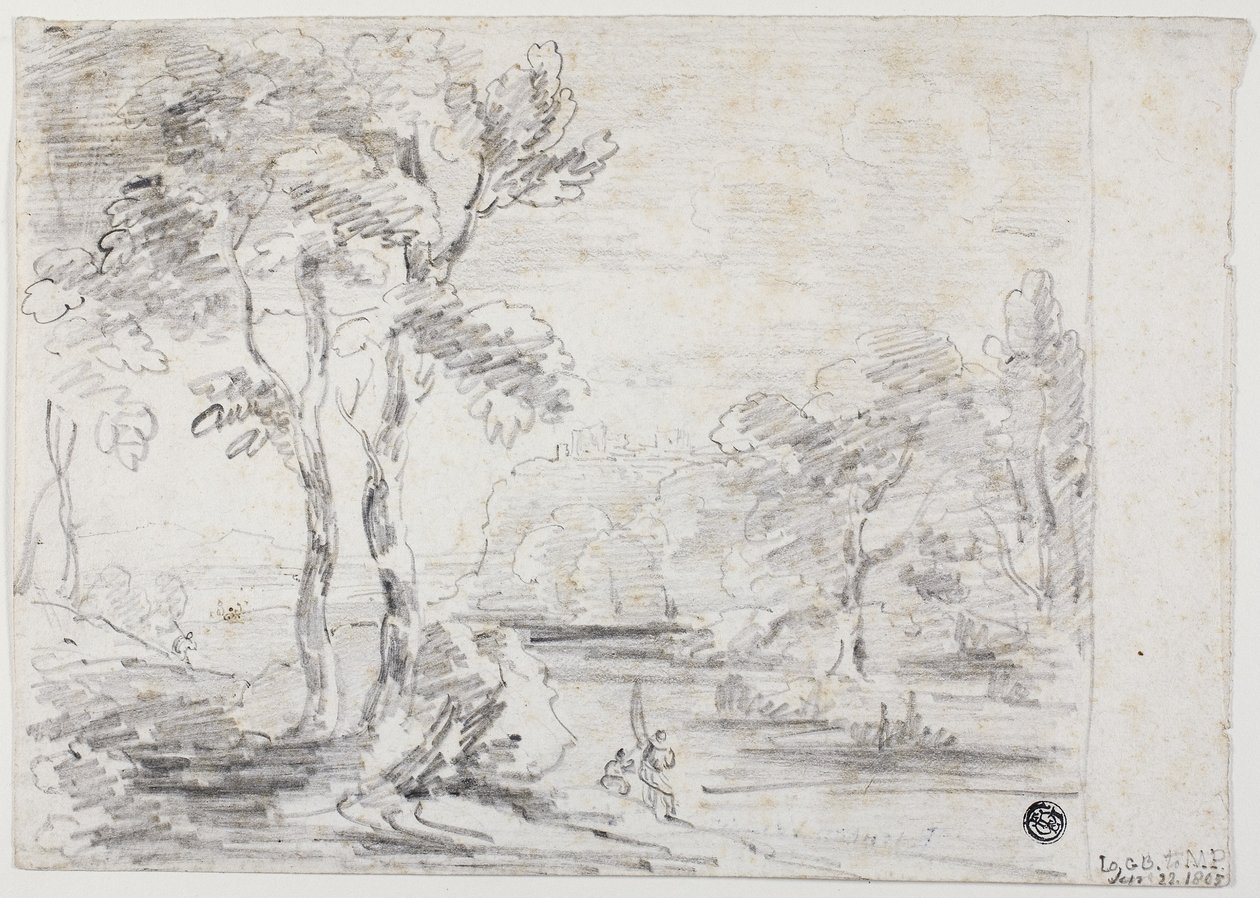 Arkadisk landskap, 1805 av George Howland Beaumont