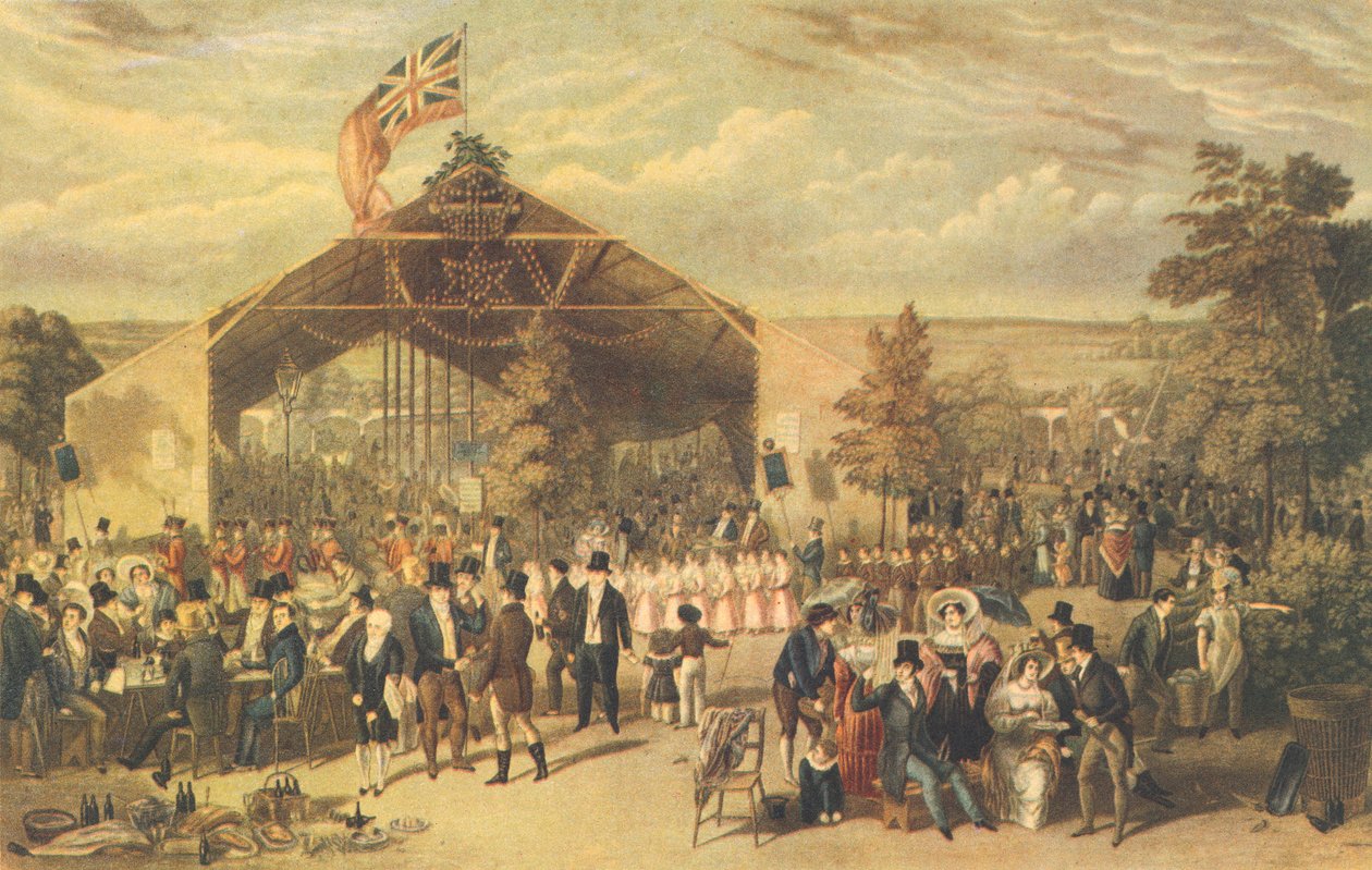 The Licensed Victuallers Annual Dinner, Mermaid Tavern, Hackney, 1866 av George Hunt