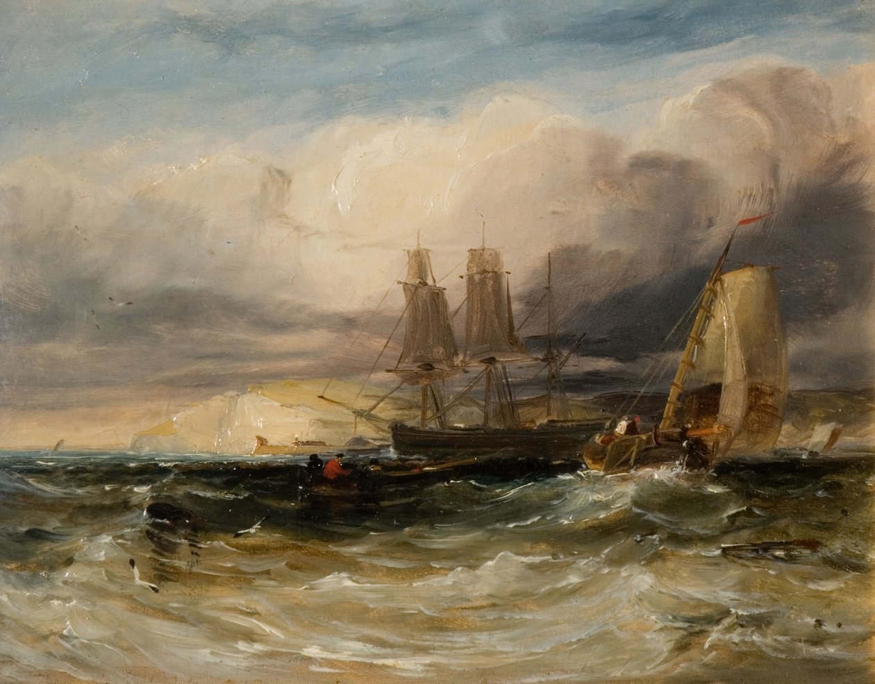På Themsen - Tilbury Fort, 1840. av George Hyde Chambers