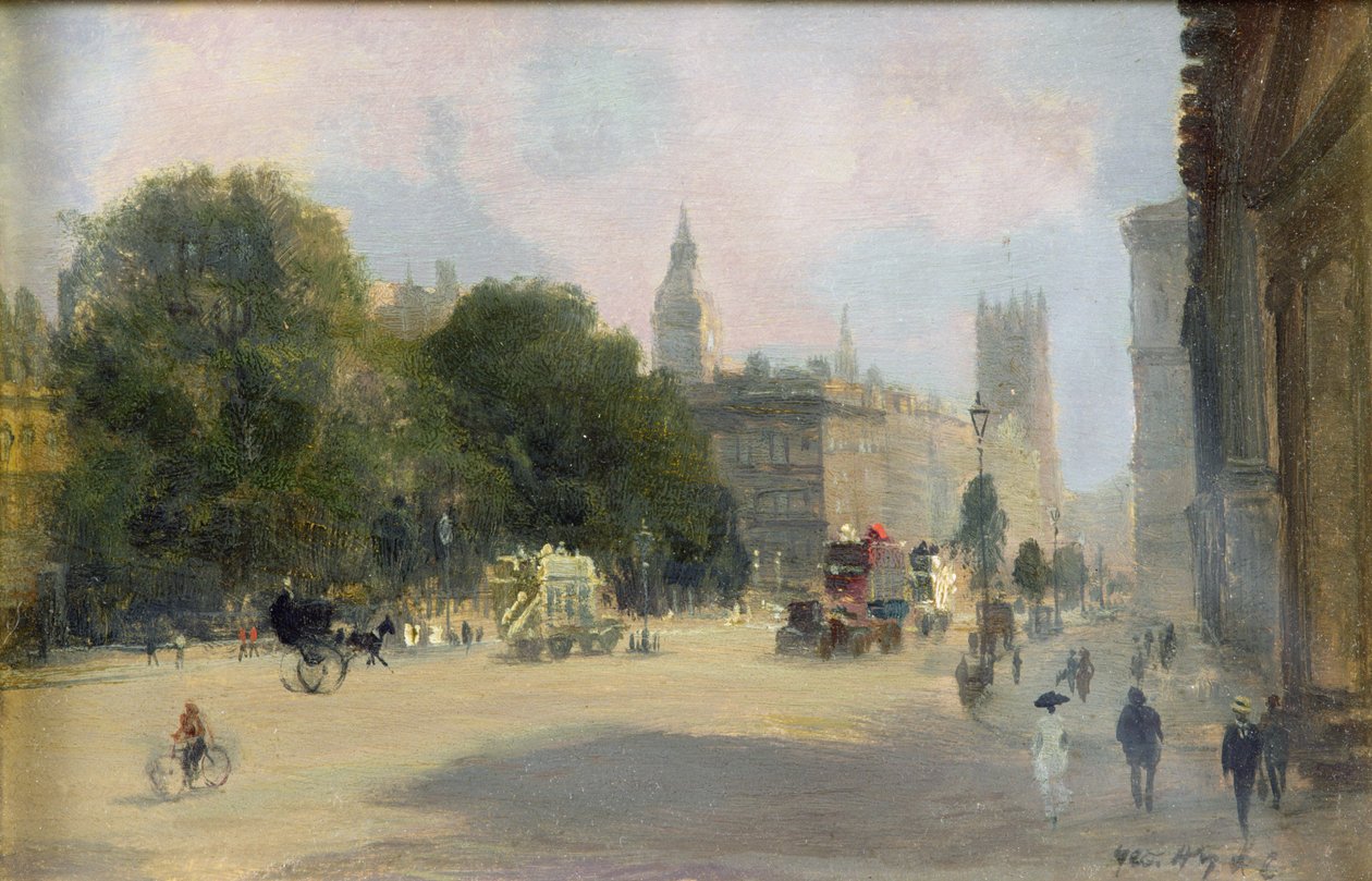 Tidlig ettermiddag, Whitehall, London av George Hyde Pownall