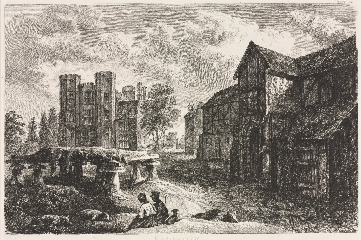 Kenilworth, 1827, publisert 1848. av George II Cuitt