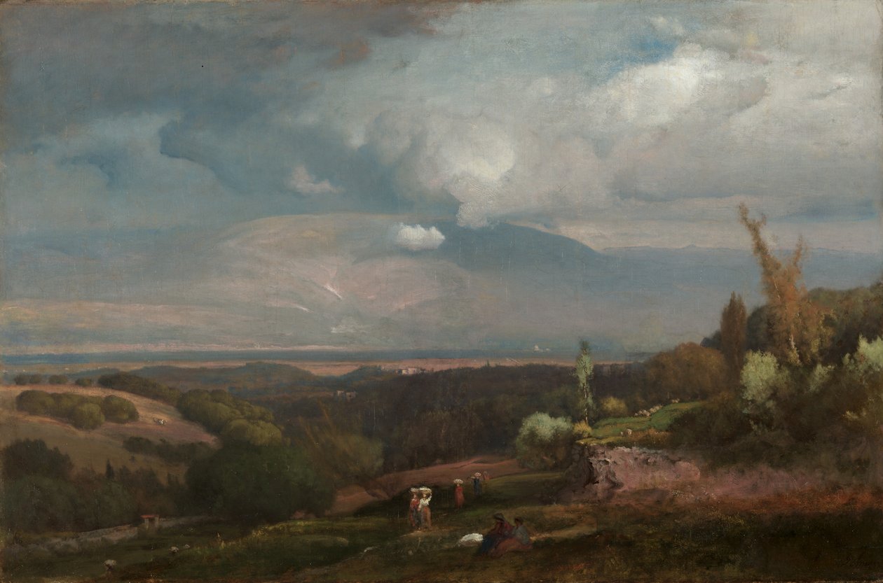 Nærmer seg storm fra Alban Hills, 1871. av George Inness