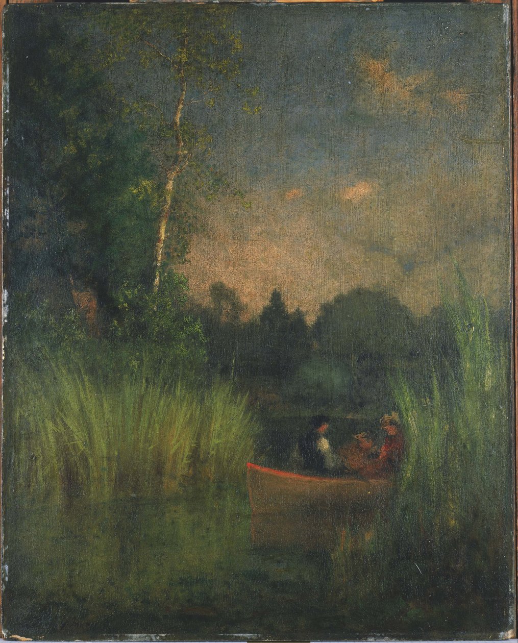 Skumring i sivet (Alexandria Bay) av George Inness