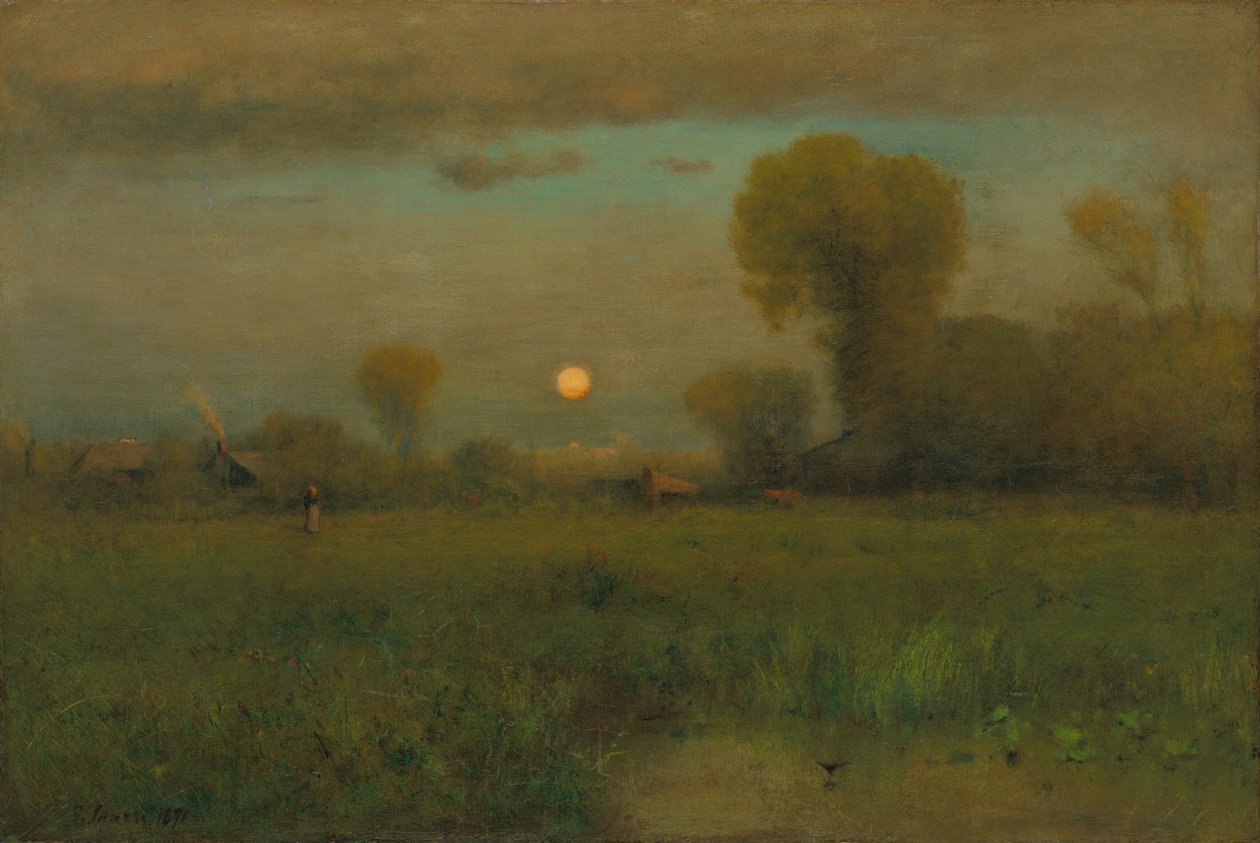 Harvest Moon av George Inness
