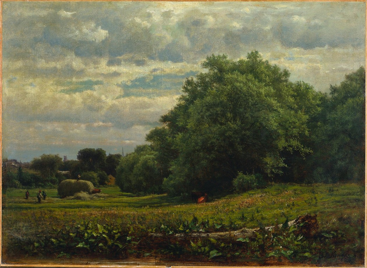 Høstetid, 1864. av George Inness