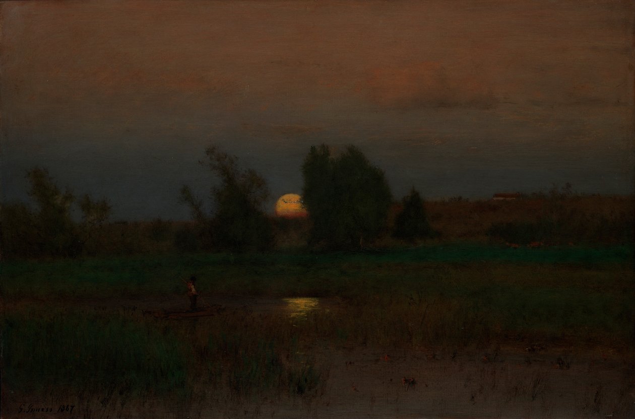 Måneoppgang av George Inness