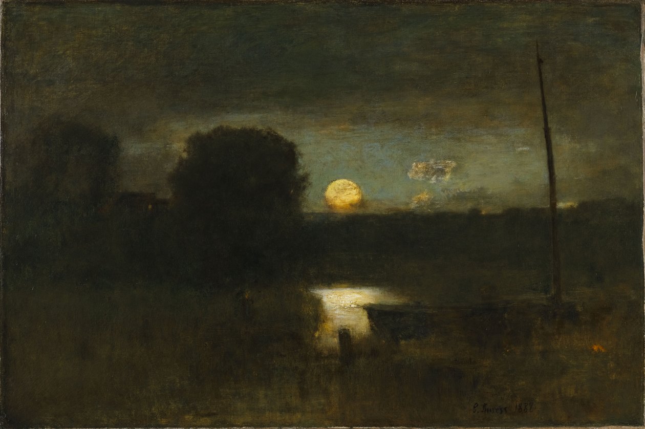 Måneoppgang av George Inness