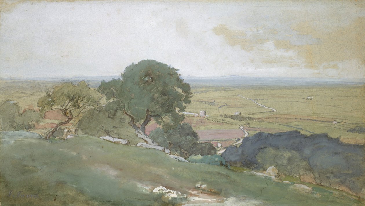 Oliventrær i Tivoli, 1873. av George Inness